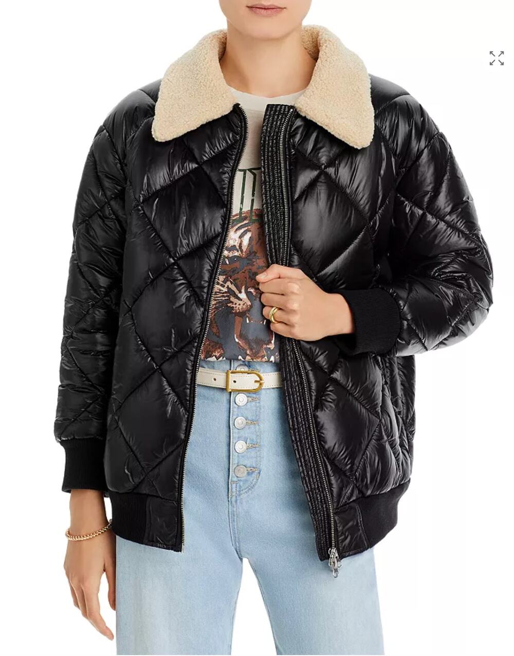 NEW! Rails Shay Jacket black puffer. Size Small